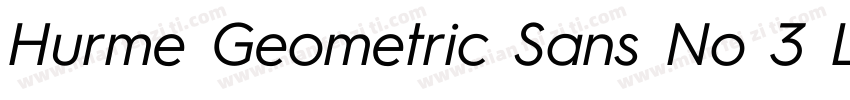 Hurme Geometric Sans No 3 Light字体转换